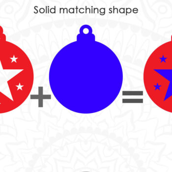 Intra απο ξύλο plywood 3mm-4mm πάχος Χριστουγεννιάτικο Στολίδι , Μπιχλιμπίδι Δίασταση 8x8 cm INTRAFABR-81876486 - Image 4