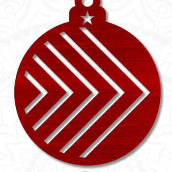 Intra απο ξύλο plywood 3mm-4mm πάχος Χριστουγεννιάτικο Στολίδι , Μπιχλιμπίδι Δίασταση 8x8 cm INTRAFABR-81876486 - Image 5