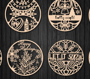 Intra απο ξύλο plywood 3mm-4mm πάχος Χριστουγεννιάτικο Στολίδι 978 Δίασταση 8x8 cm INTRAFABR-79818315