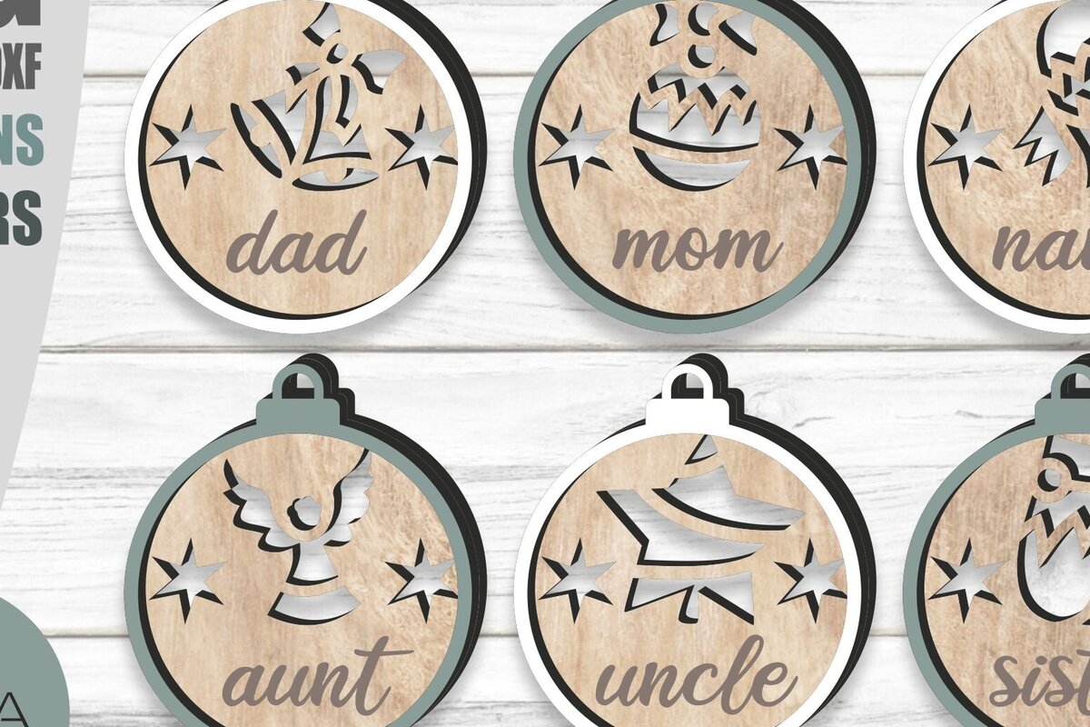 Intra απο ξύλο plywood 3mm-4mm πάχος Χριστουγεννιάτικο Στολίδι , Δίασταση 8x8 cm INTRAFABR-80657057