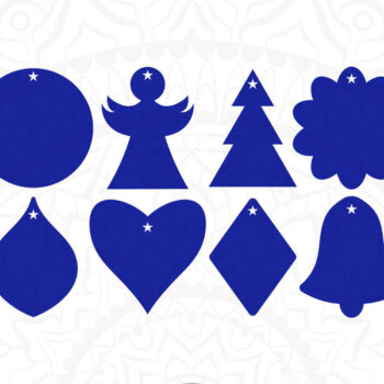 Intra απο ξύλο plywood 3mm-4mm πάχος Χριστουγεννιάτικο Στολίδι , Δίασταση 8x8 cm INTRAFABR-10162161 - Image 2