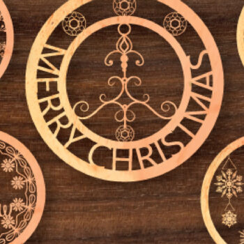 Intra απο ξύλο plywood 3mm-4mm πάχος Χριστουγεννιάτικο Στολίδι Layer 775 Δίασταση 8x8 cm INTRAFABR-81819638 - Image 1