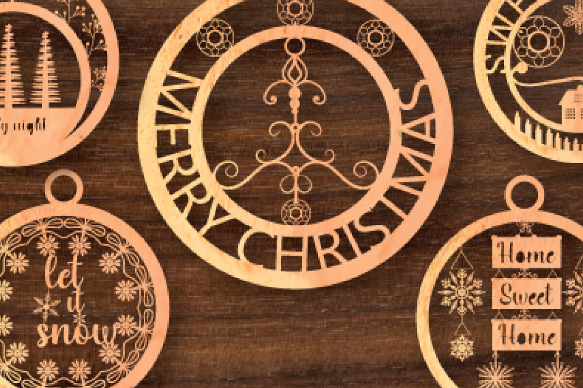 Intra απο ξύλο plywood 3mm-4mm πάχος Χριστουγεννιάτικο Στολίδι Layer 775 Δίασταση 8x8 cm INTRAFABR-81819638