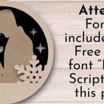 Intra απο ξύλο plywood 3mm-4mm πάχος Χριστουγεννιάτικο Στολίδι , Love Δίασταση 8x8 cm INTRAFABR-37497531 - Image 2