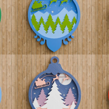 Intra απο ξύλο plywood 3mm-4mm πάχος Χριστουγεννιάτικο Στολίδι Multilayer Δίασταση 20x30 cm INTRAFABR-107524706 - Image 1