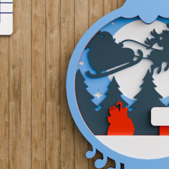 Intra απο ξύλο plywood 3mm-4mm πάχος Χριστουγεννιάτικο Στολίδι Multilayer Δίασταση 20x30 cm INTRAFABR-107524706 - Image 5