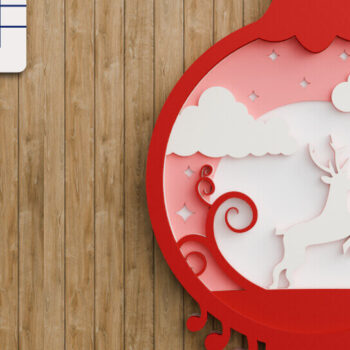 Intra απο ξύλο plywood 3mm-4mm πάχος Χριστουγεννιάτικο Στολίδι Multilayer Δίασταση 20x30 cm INTRAFABR-107524706 - Image 6