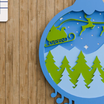 Intra απο ξύλο plywood 3mm-4mm πάχος Χριστουγεννιάτικο Στολίδι Multilayer Δίασταση 20x30 cm INTRAFABR-107524706 - Image 7