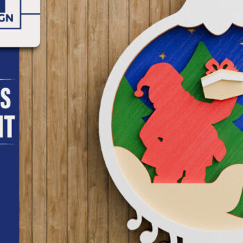 Intra απο ξύλο plywood 3mm-4mm πάχος Χριστουγεννιάτικο Στολίδι Multilayer Δίασταση 20x30 cm INTRAFABR-107524107 - Image 2