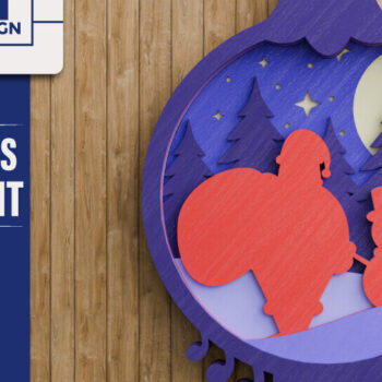 Intra απο ξύλο plywood 3mm-4mm πάχος Χριστουγεννιάτικο Στολίδι Multilayer Δίασταση 20x30 cm INTRAFABR-107524107 - Image 3