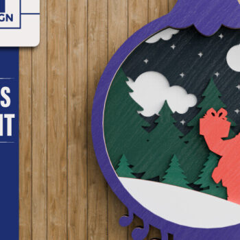 Intra απο ξύλο plywood 3mm-4mm πάχος Χριστουγεννιάτικο Στολίδι Multilayer Δίασταση 20x30 cm INTRAFABR-107524107 - Image 5