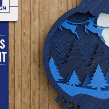 Intra απο ξύλο plywood 3mm-4mm πάχος Χριστουγεννιάτικο Στολίδι Multilayer Δίασταση 20x30 cm INTRAFABR-107524107 - Image 6