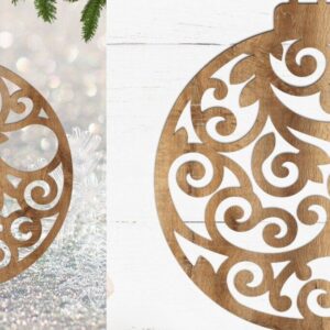 Intra απο ξύλο plywood 3mm-4mm πάχος Χριστουγεννιάτικο Στολίδι , Στολίδι  C Δίασταση 8x8 cm INTRAFABR-108798819