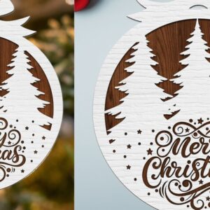 Intra απο ξύλο plywood 3mm-4mm πάχος Χριστουγεννιάτικο Στολίδι , Στολίδι  C Δίασταση 8x8 cm INTRAFABR-108798930