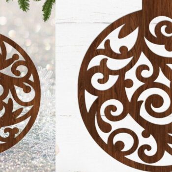 Intra απο ξύλο plywood 3mm-4mm πάχος Χριστουγεννιάτικο Στολίδι , Στολίδι  C Δίασταση 8x8 cm INTRAFABR-109171008 - Image 2