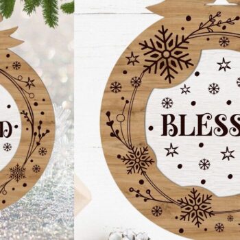 Intra απο ξύλο plywood 3mm-4mm πάχος Χριστουγεννιάτικο Στολίδι , Στολίδι  C Δίασταση 8x8 cm INTRAFABR-111609337 - Image 2