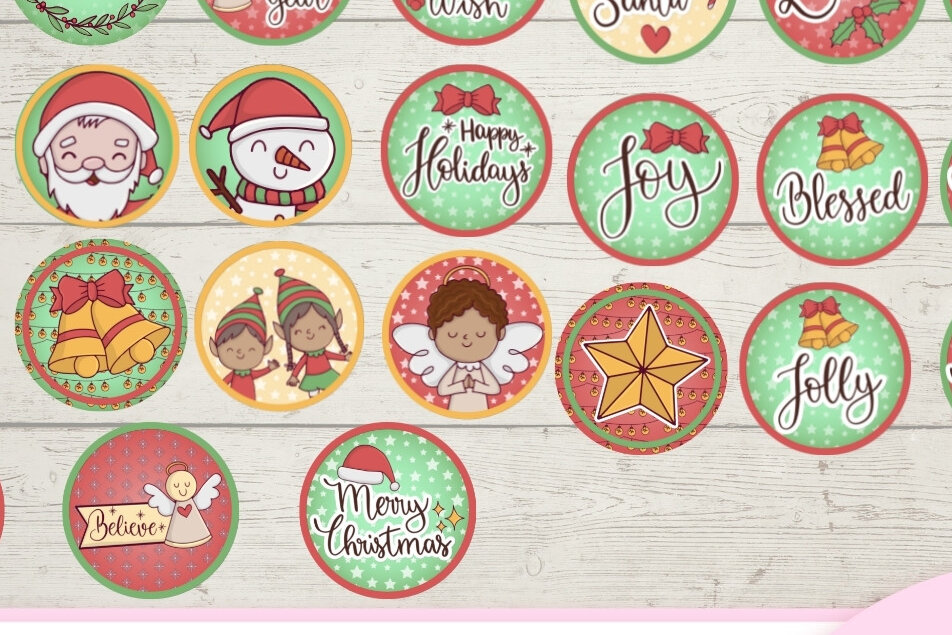 Intra απο ξύλο plywood 3mm-4mm πάχος με αυτοκόλλητα Χριστουγεννιάτικο Στολίδι Δίασταση 8x8 cm INTRAFABR-19245543