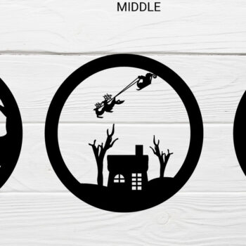 Intra απο ξύλο plywood 3mm-4mm πάχος Χριστουγεννιάτικο Στολίδι Δίασταση 8x8 cm INTRAFABR-6987537 - Image 2