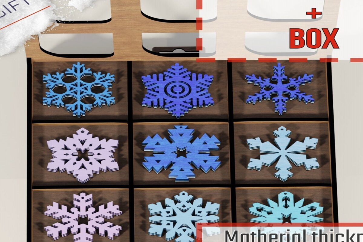 Intra απο ξύλο plywood 3mm-4mm πάχος Χριστουγεννιάτικα στολίδια κομμένα Glowforge Δίασταση 0x0 cm INTRAFABR-114009379