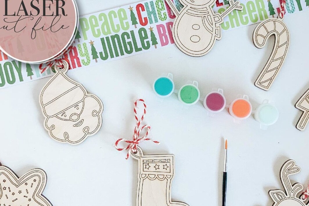 Intra απο ξύλο plywood 3mm-4mm πάχος Χριστουγεννιάτικα στολίδια για DiY Craft Kit Δίασταση 8x8 cm INTRAFABR-75549294