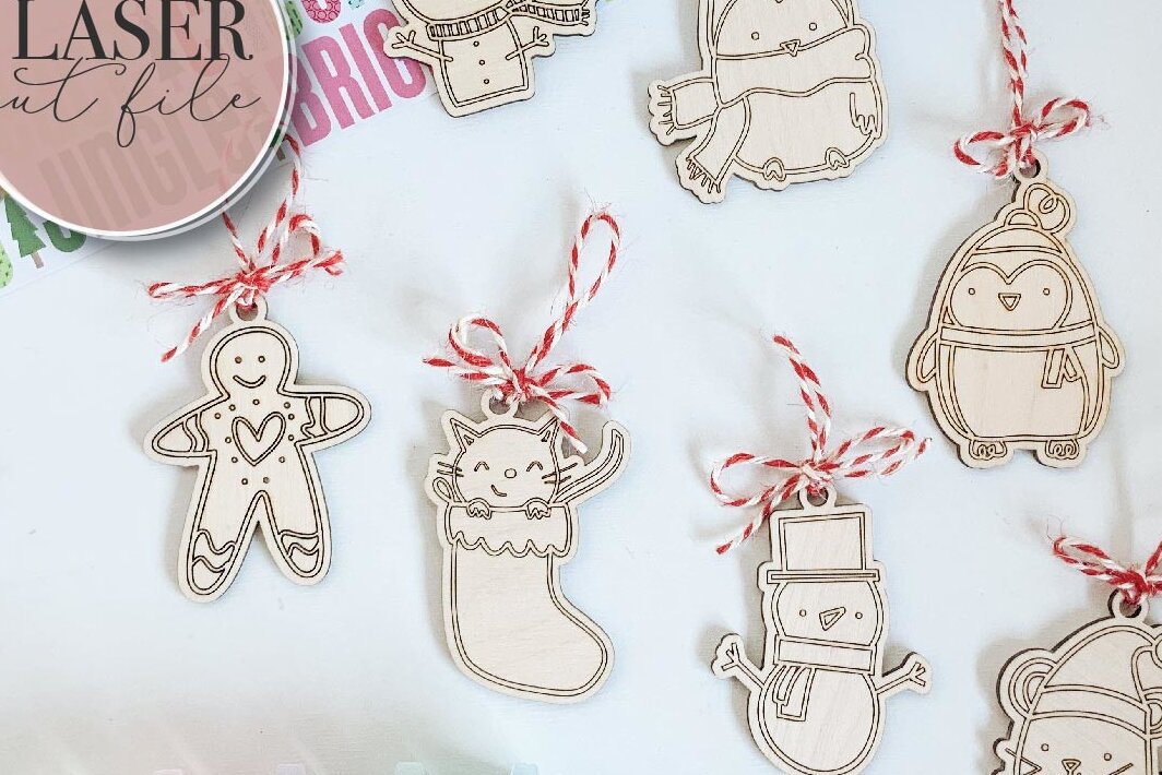 Intra απο ξύλο plywood 3mm-4mm πάχος Χριστουγεννιάτικα στολίδια για DiY Craft Kit Δίασταση 8x8 cm INTRAFABR-75548593