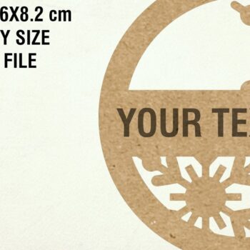 Intra απο ξύλο plywood 3mm-4mm πάχος κοπής με λέιζερ Χριστουγεννιάτικα στολίδια Δίασταση 8x8 cm INTRAFABR-123148033 - Image 3