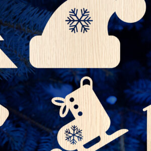 Intra απο ξύλο plywood 3mm-4mm πάχος ΧΡΙΣΤΟΥΓΕΝΝΙΑΤΙΚΑ ΣΤΟΛΙΔΙΑ Δίασταση 8x8 cm INTRAFABR-54536862