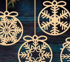 Intra απο ξύλο plywood 3mm-4mm πάχος ΧΡΙΣΤΟΥΓΕΝΝΙΑΤΙΚΑ ΣΤΟΛΙΔΙΑ κοπής με λέιζερ Δίασταση 8x8 cm INTRAFABR-84385393