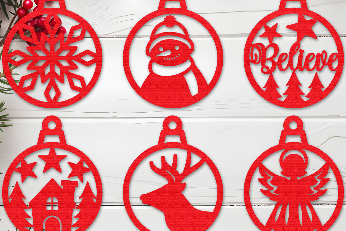 Intra απο ξύλο plywood 3mm-4mm πάχος με χριστουγεννιάτικα στολίδια Δίασταση 8x8 cm INTRAFABR-107586398