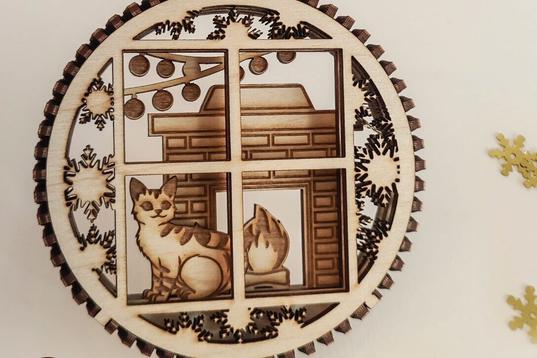 Intra απο ξύλο plywood 3mm-4mm πάχος ΧΡΙΣΤΟΥΓΕΝΝΙΑΤΙΚΑ ΣΤΟΛΙΔΙΑ Πολυστρωματικό Δίασταση 3x3 cm INTRAFABR-82924098