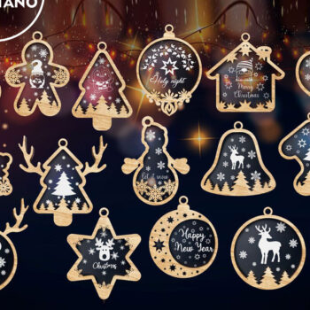 Intra απο ξύλο plywood 3mm-4mm πάχος ΧΡΙΣΤΟΥΓΕΝΝΙΑΤΙΚΑ ΣΤΟΛΙΔΙΑ Πολυστρωματική Διακόσμηση Δίασταση 5x3 cm INTRAFABR-81187894 - Image 10