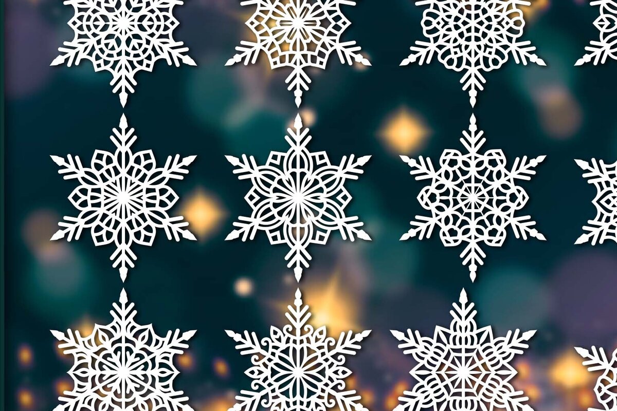 Intra απο ξύλο plywood 3mm-4mm πάχος με χριστουγεννιάτικα στολίδια Snowflake 58 Δίασταση 8x8 cm INTRAFABR-77827848