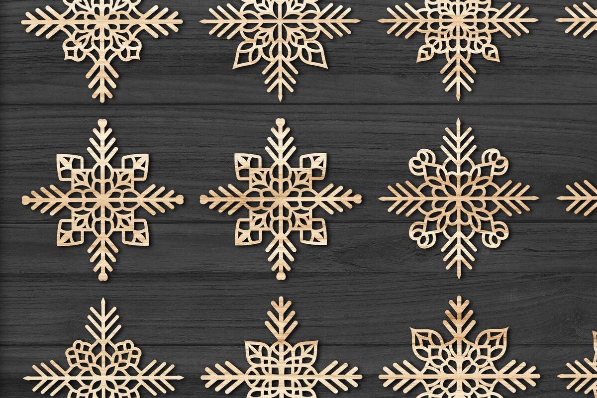 Intra απο ξύλο plywood 3mm-4mm πάχος Χριστουγεννιάτικα στολίδια Snowflake 65 Δίασταση 8x8 cm INTRAFABR-77829287