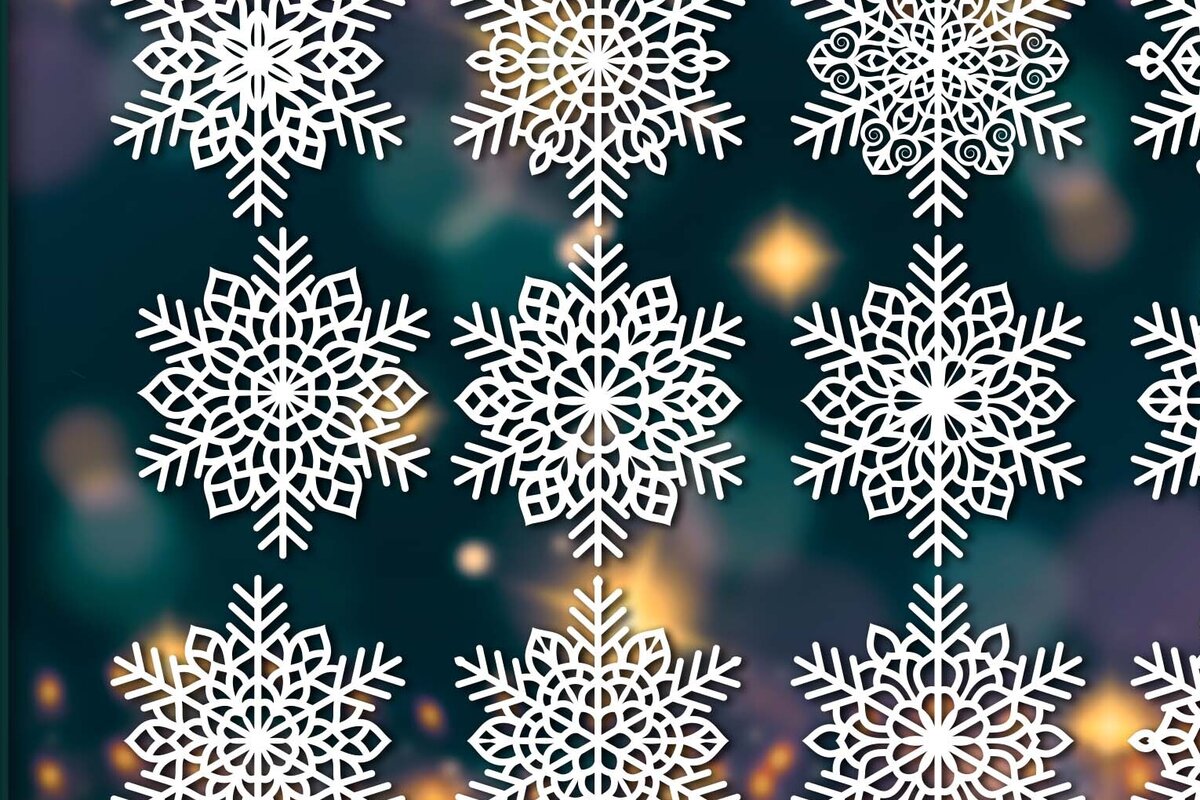 Intra απο ξύλο plywood 3mm-4mm πάχος με χριστουγεννιάτικα στολίδια Snowflake 69 Δίασταση 8x8 cm INTRAFABR-77830147