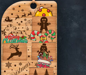 Intra απο ξύλο plywood 3mm-4mm πάχος Χριστουγεννιάτικα στολίδια Δίασταση 8x8 cm INTRAFABR-83471006