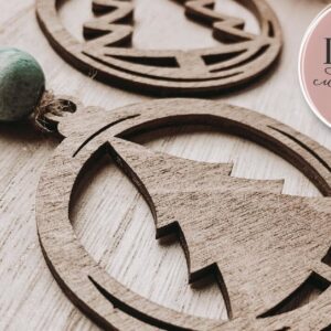 Intra απο ξύλο plywood 3mm-4mm πάχος Χριστουγεννιάτικα στολίδια για  Δίασταση 8x8 cm INTRAFABR-72014174