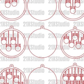 Intra απο ξύλο plywood 3mm-4mm πάχος Χριστουγεννιάτικα στολίδια  Δίασταση 8x8 cm INTRAFABR-20701695 - Image 3
