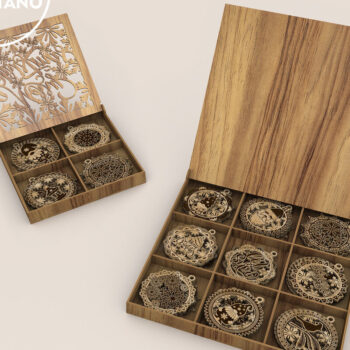 Intra απο ξύλο plywood 3mm-4mm πάχος ΧΡΙΣΤΟΥΓΕΝΝΙΑΤΙΚΑ ΣΤΟΛΙΔΙΑ με ΚΟΥΤΙ, Διακόσμηση σπιτιού Δίασταση 5x1 cm INTRAFABR-83726251 - Image 10