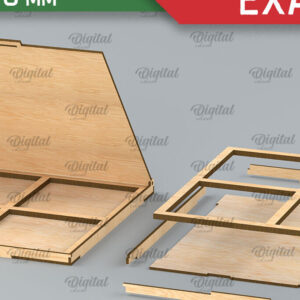 Intra απο ξύλο plywood 3mm-4mm πάχος Χριστουγεννιάτικα στολίδια με κουτί Δίασταση 3x3 cm INTRAFABR-104757902 - Image 3
