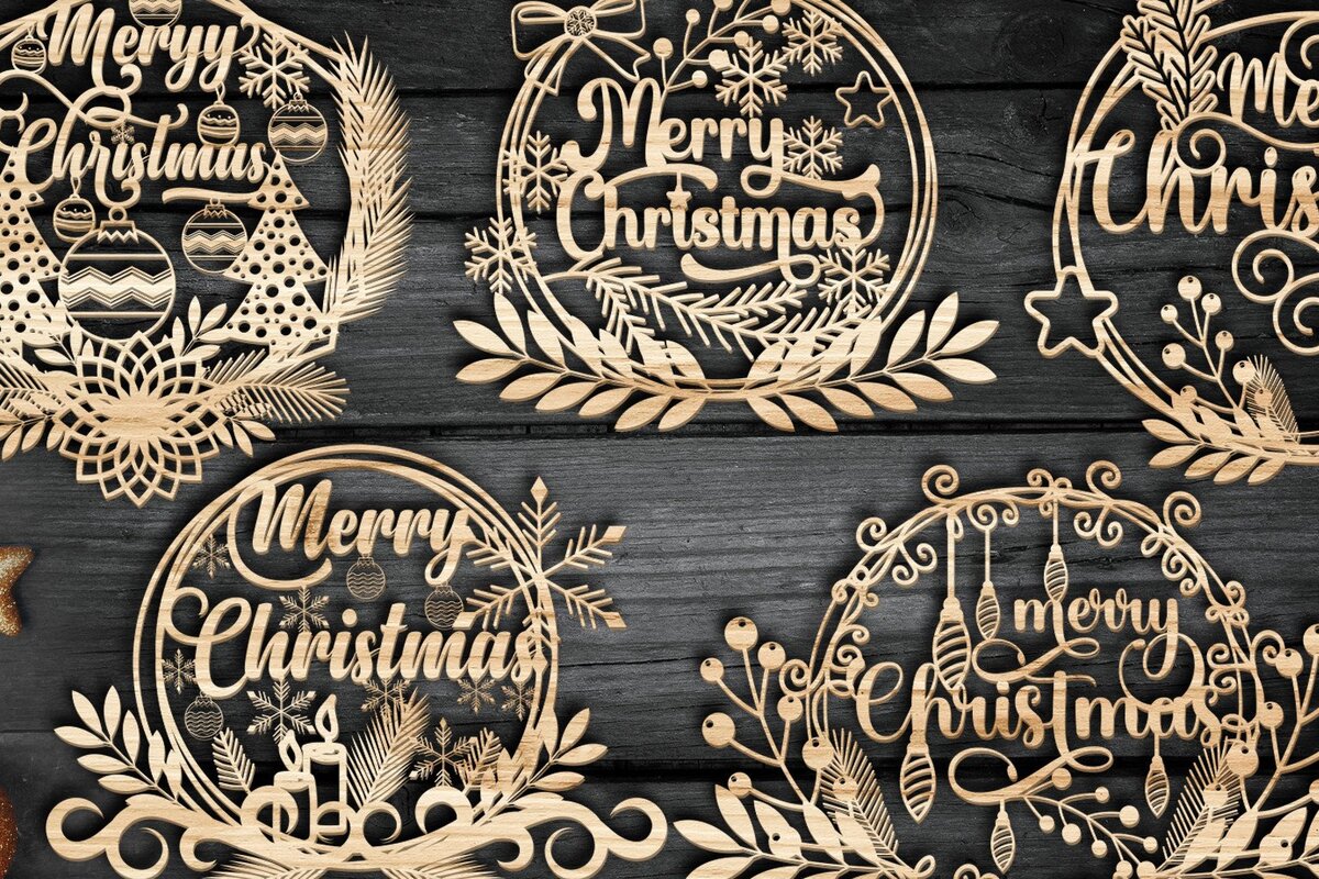 Intra απο ξύλο plywood 3mm-4mm πάχος ΧΡΙΣΤΟΥΓΕΝΝΙΑΤΙΚΑ Στολίδια Στεφάνι Κοπή  Δίασταση 8x8 cm INTRAFABR-44125773