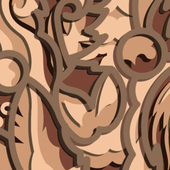 Intra απο ξύλο plywood 3mm-4mm πάχος Christmas Owl Multilayer /Papercut Δίασταση 15x15 cm INTRAFABR-82662435 - Image 2