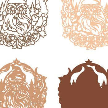 Intra απο ξύλο plywood 3mm-4mm πάχος Christmas Owl Multilayer /Papercut Δίασταση 15x15 cm INTRAFABR-82662435 - Image 8