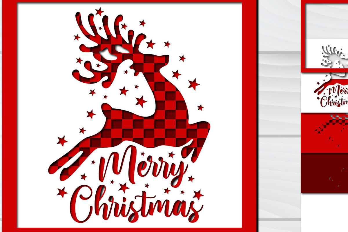 Intra απο ξύλο plywood 3mm-4mm πάχος Χριστουγεννιάτικο 3d Paper Cut Δίασταση 1500x1500 cm INTRAFABR-78793247