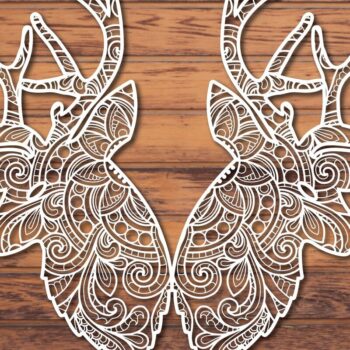 Intra απο ξύλο plywood 3mm-4mm πάχος Χριστουγεννιάτικο 3d Paper Cut Δίασταση 1200x1200 cm INTRAFABR-39881538 - Image 2