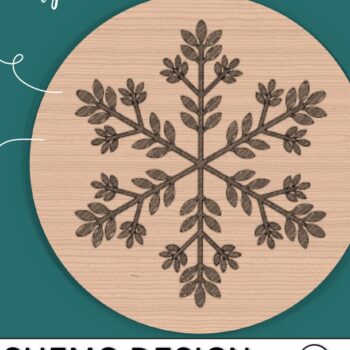 Intra απο ξύλο plywood 3mm-4mm πάχος Χριστουγεννιάτικο μενταγιόν για Δίασταση 3x3 cm INTRAFABR-42473990 - Image 2