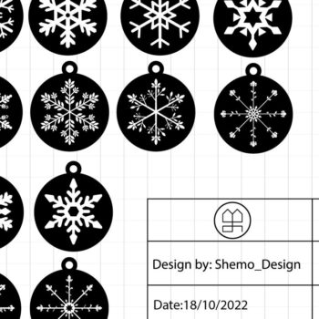 Intra απο ξύλο plywood 3mm-4mm πάχος Χριστουγεννιάτικο μενταγιόν για Δίασταση 3x3 cm INTRAFABR-42473990 - Image 5