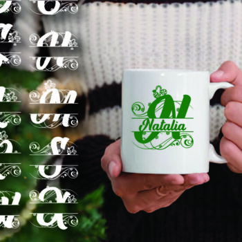 Intra απο ξύλο plywood 3mm-4mm πάχος Χριστουγεννιάτικο Προσωποποιημένο Σπλιτ Μονόγραμμα Δίασταση 15x15 cm INTRAFABR-105386039 - Image 3