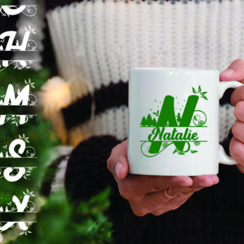 Intra απο ξύλο plywood 3mm-4mm πάχος Χριστουγεννιάτικο Προσωποποιημένο Σπλιτ Μονόγραμμα Δίασταση 15x15 cm INTRAFABR-105385964 - Image 4