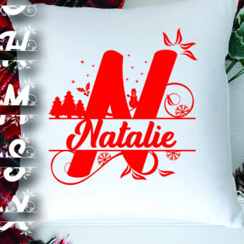 Intra απο ξύλο plywood 3mm-4mm πάχος Χριστουγεννιάτικο Προσωποποιημένο Σπλιτ Μονόγραμμα Δίασταση 15x15 cm INTRAFABR-105385964 - Image 5