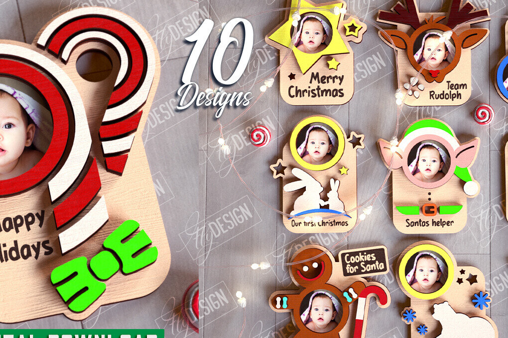 Intra απο ξύλο plywood 3mm-4mm πάχος Χριστουγεννιάτικο Photo Magnet |Ιδέα δώρου Δίασταση 15x15 cm INTRAFABR-108898368